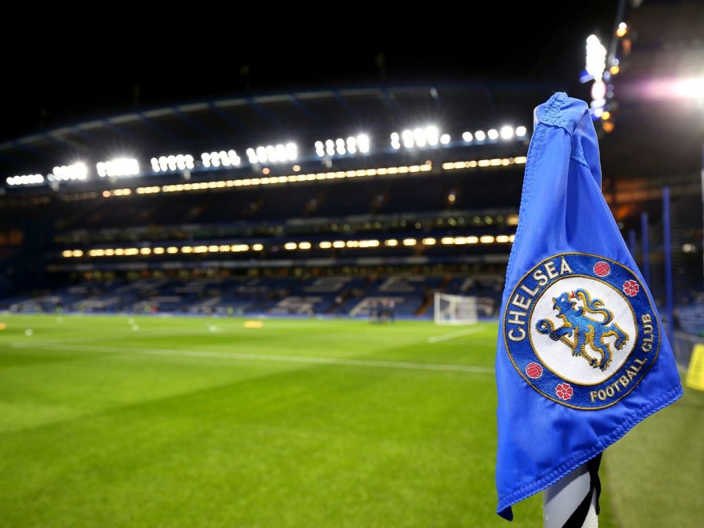 Chelsea flag at Stamford Bridge