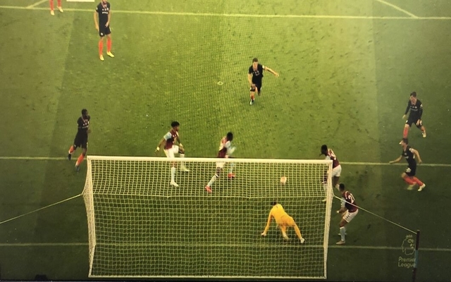 Kepa as Aston Villa score against Chelsea