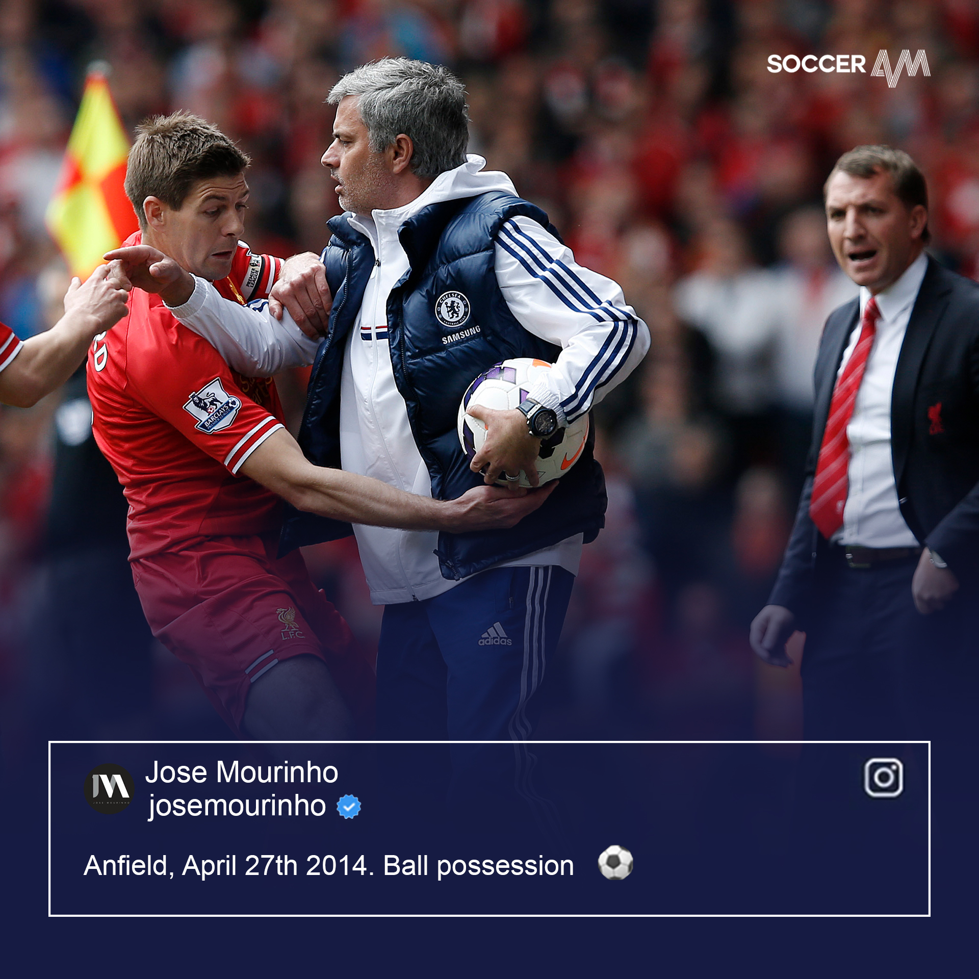 Image Jose Mourinho Trolls Steven Gerrard And Liverpool On Instagram Chelsea News 