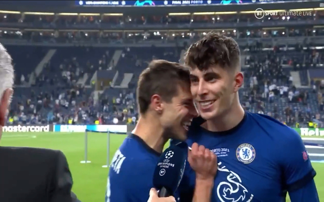 Video - Kai Havertz screams I don't give a fuck in interview after Chelsea win Champions League final