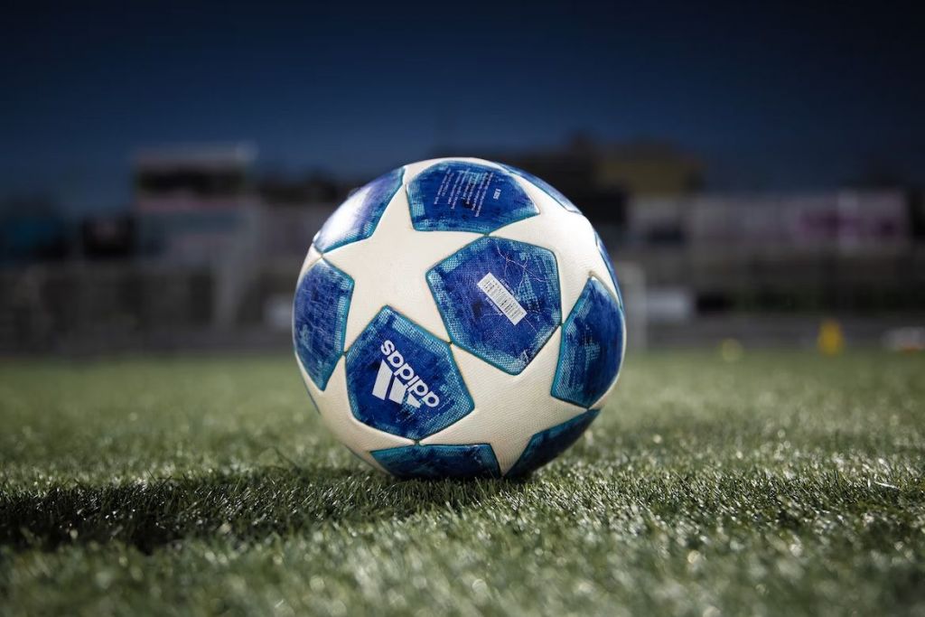 Champions League ball in promo photo.