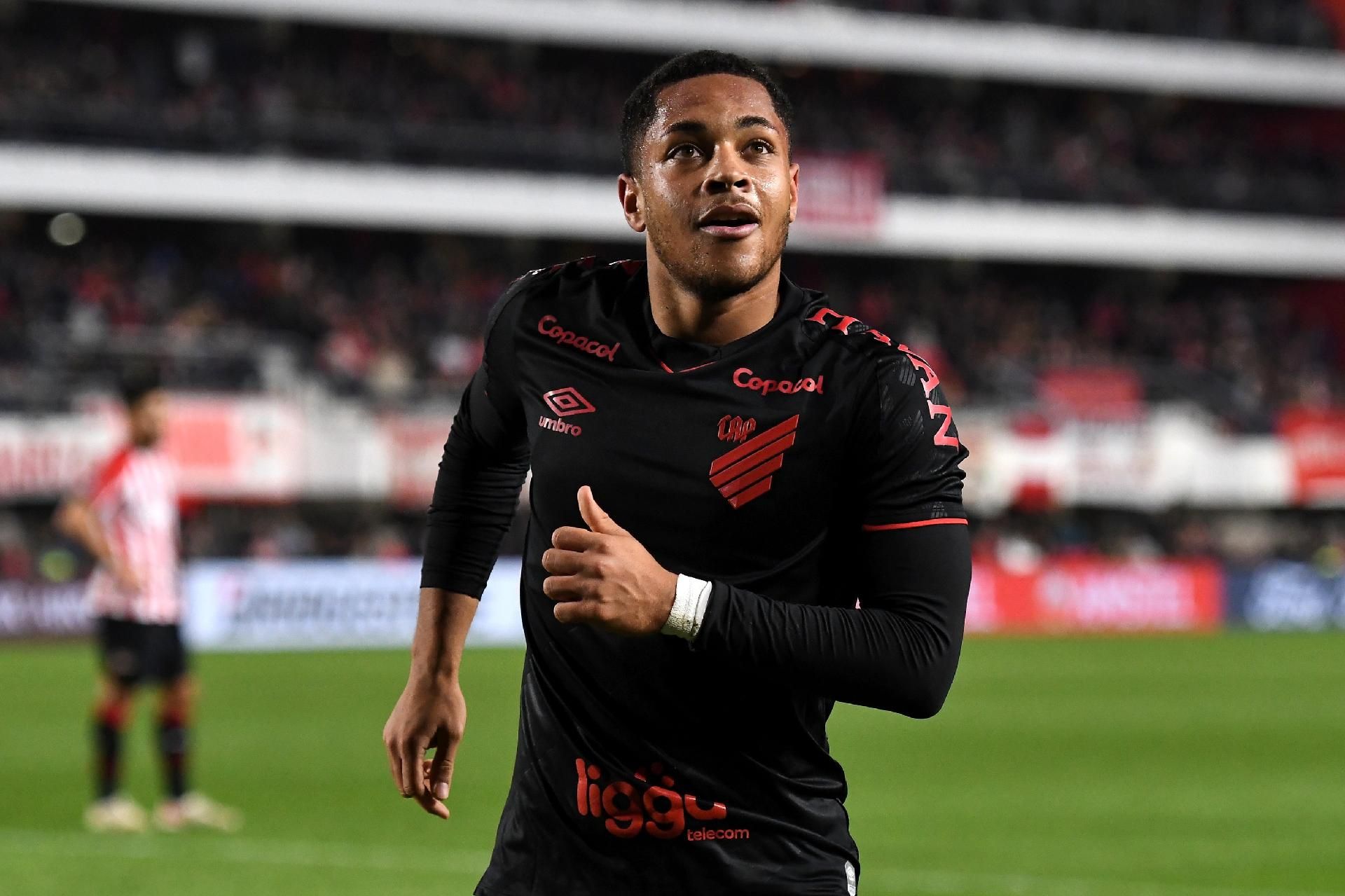 Vitor Roque in action for Athletico Paranaense Vitor Roque in action for Athletico Paranaense