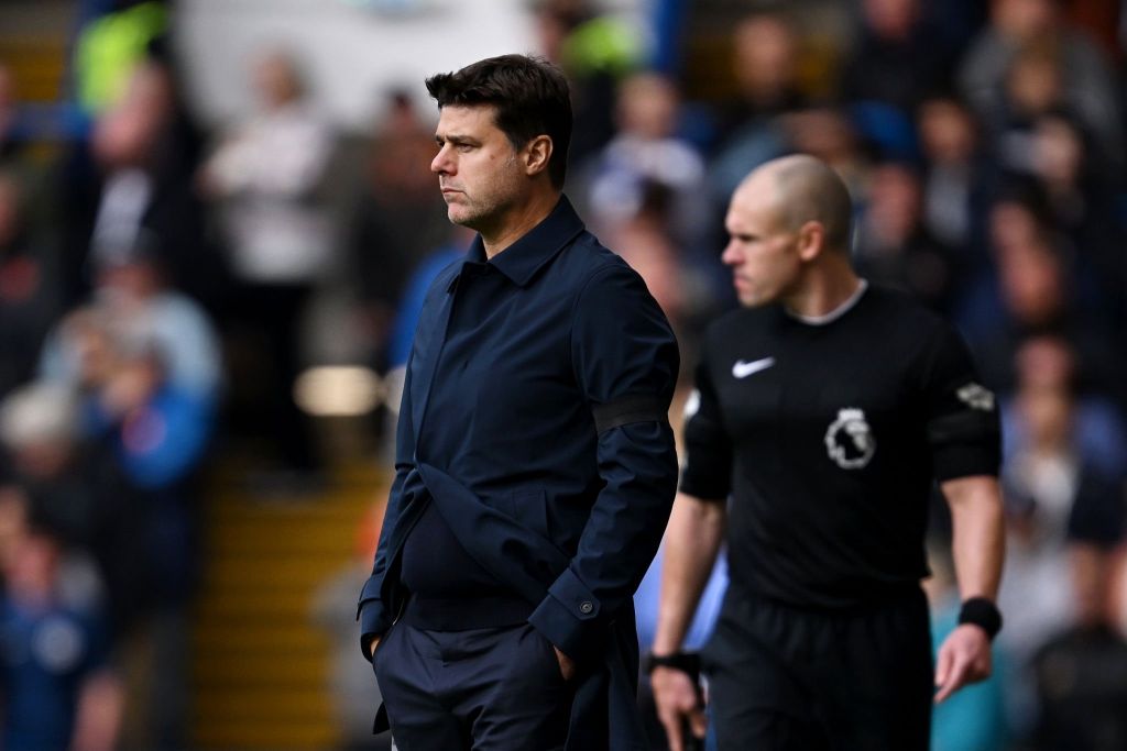 Mauricio Pochettino on the touchline.