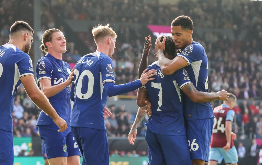 Chelsea celebrate a goal.