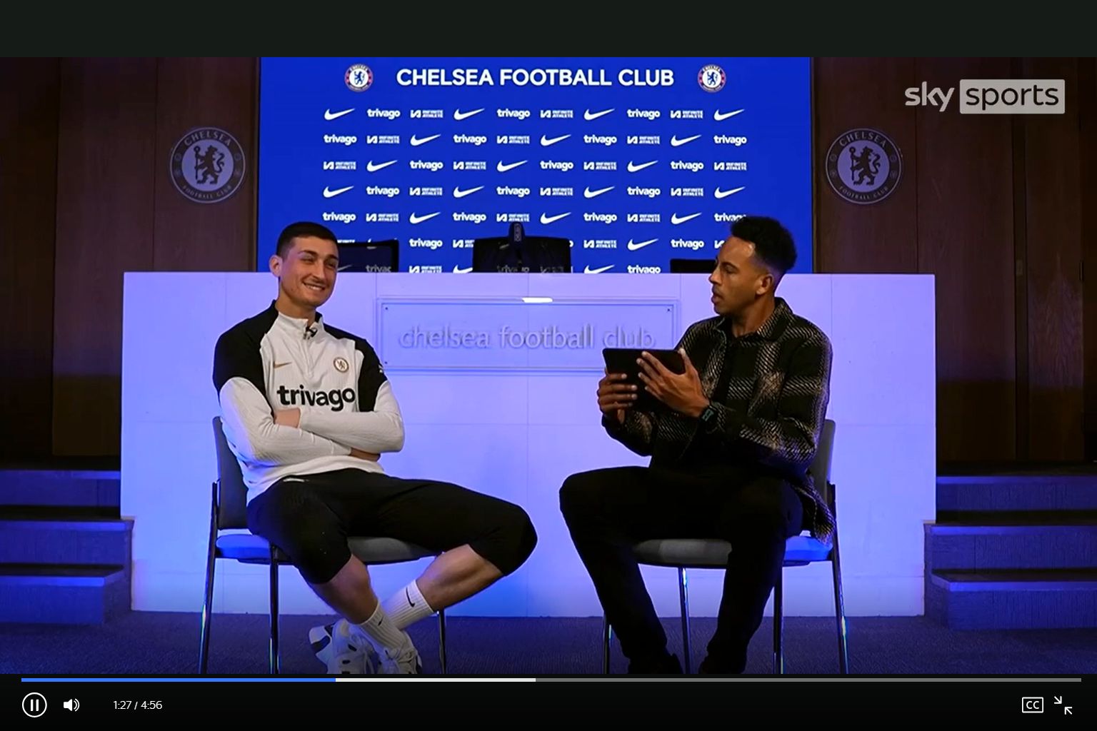 (Video) "Bob's your Uncle" Chelsea goalkeeper gets taught British