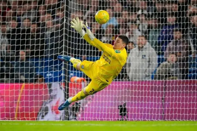 Djordje Petrovic in goal for Chelsea