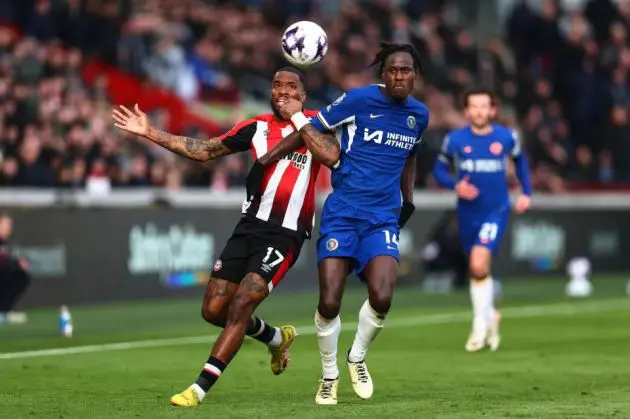 Chalobah in action against Brentford.