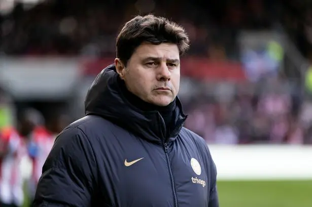 Mauricio Pochettino broods on the touchline.