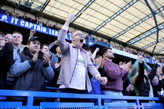 Chelsea fans at Stamford Bridge.