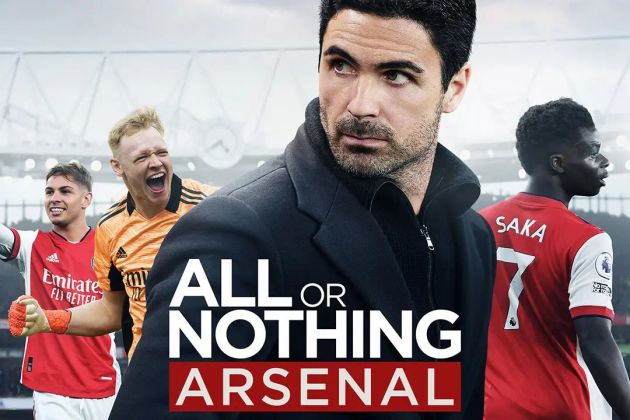 Arsenal's All or Nothing documentary poster.