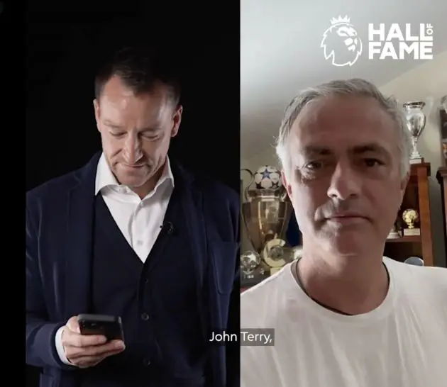 John Terry receives message from Jose Mourinho.