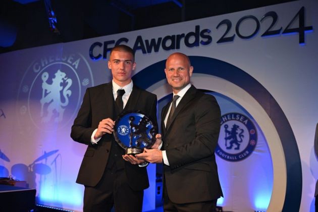 Alfie Gilchrist at Chelsea's end of season awards.