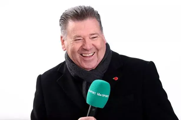 Chris Waddle working for ITV Sport.