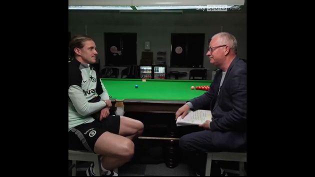 Conor Gallagher interviewed on Sky Sports.