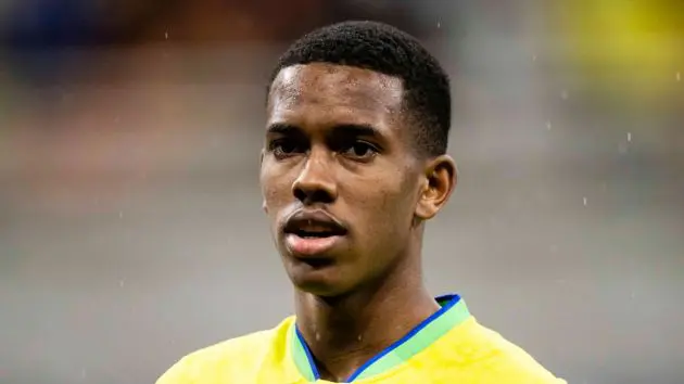 Estevao Willian playing for Brazil.