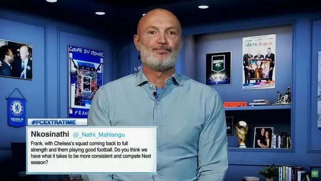 Frank Leboeuf speaks on ESPN.