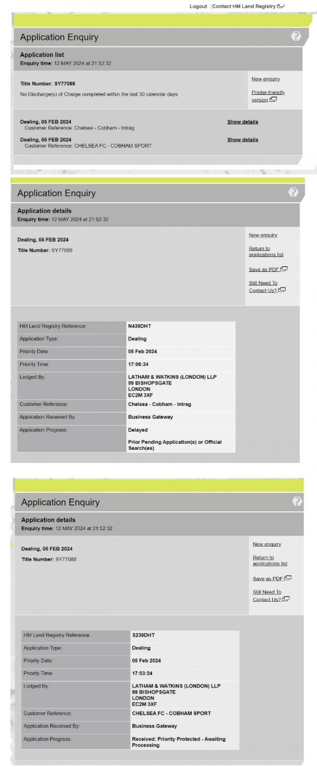 Details of Chelsea selling Cobham to themselves!