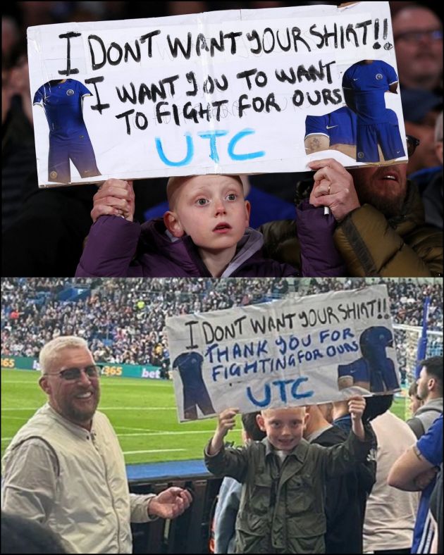 Young Chelsea fan changes stance on players