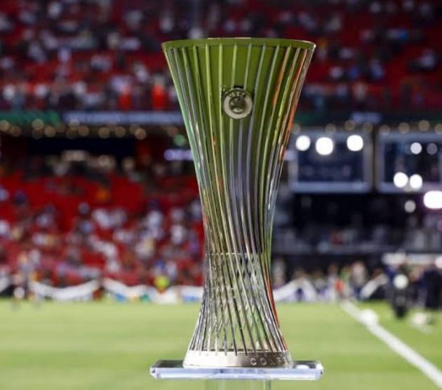 Europa Conference League trophy.