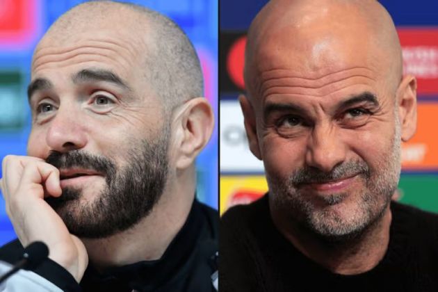 Enzo Maresca and Pep Guardiola in press conferences.