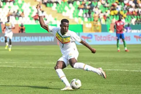 Nicolas Jackson in action for Senegal.