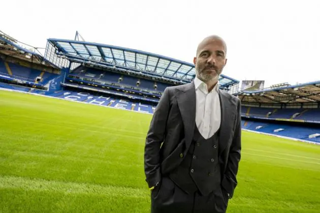 Enzo Maresca at Stamford Bridge.