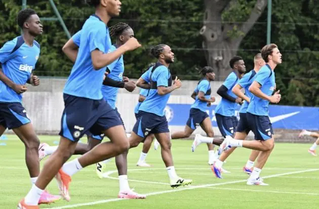 Tyrique George and Josh Acheampong training with the first team