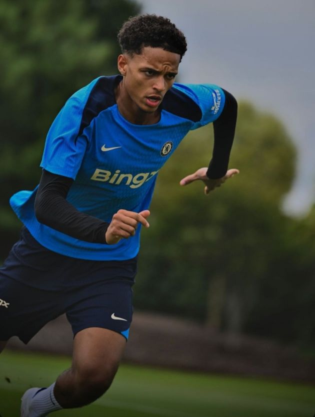 Omari Kellyman in training for Chelsea