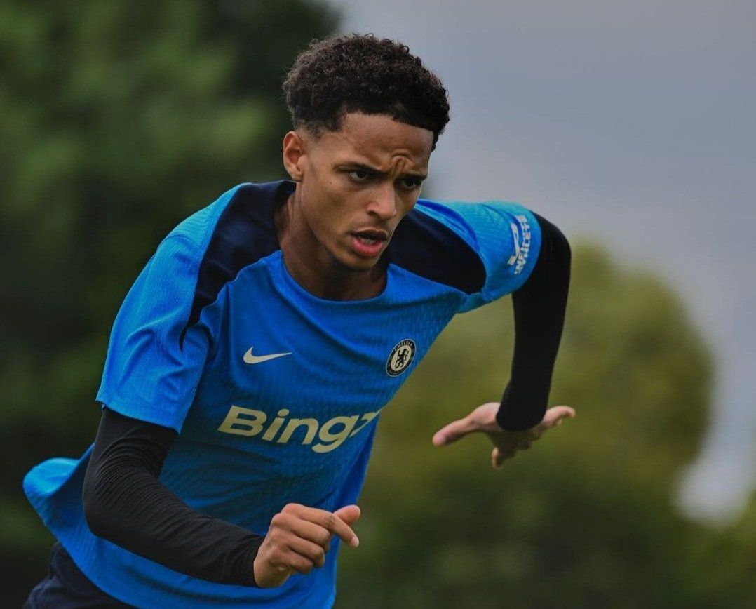 Omari Kellyman in training for Chelsea