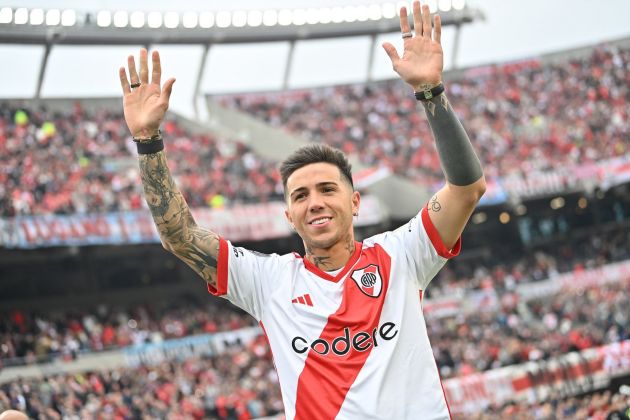 Enzo Fernandez visits his former club River Plate