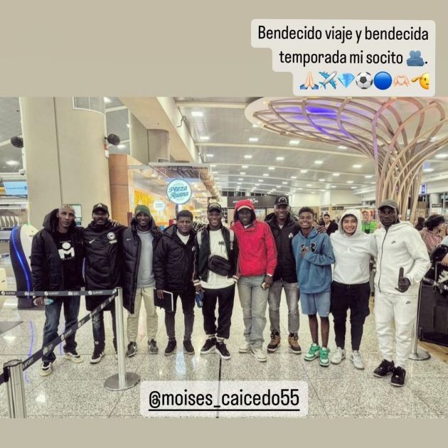 Moises Caicedo's vacation is over