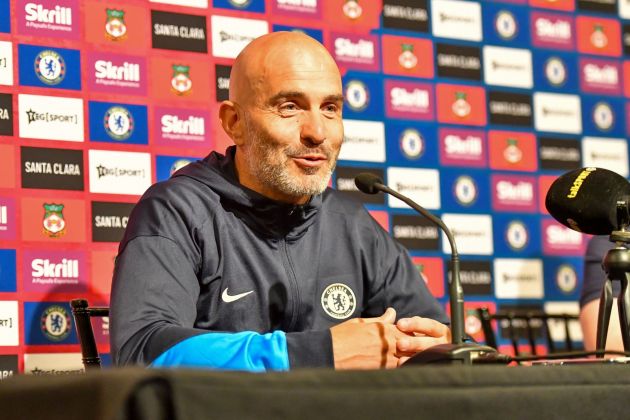 Enzo Maresca in his first Chelsea press conference