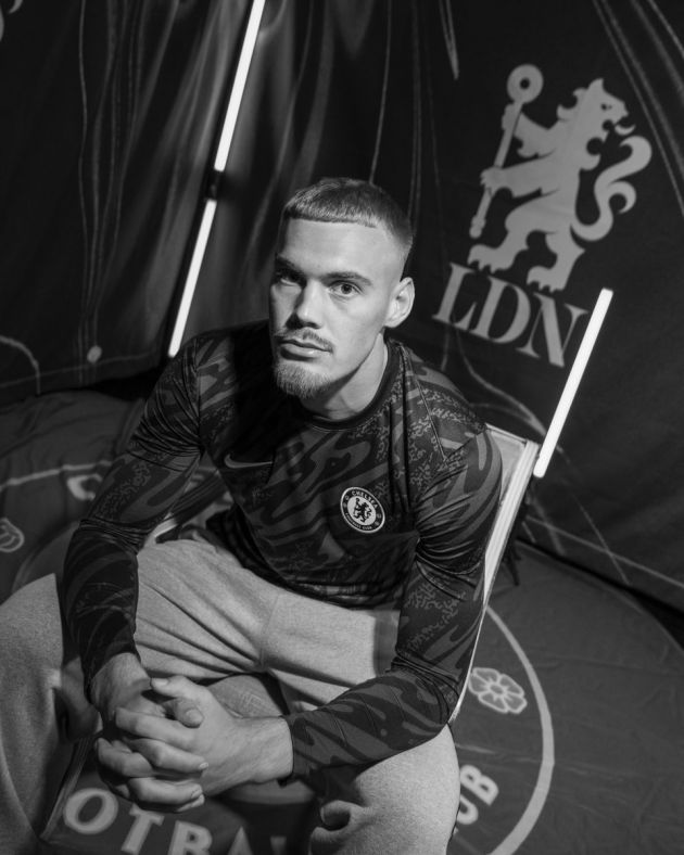 Filip Jorgensen's first Chelsea photoshoot