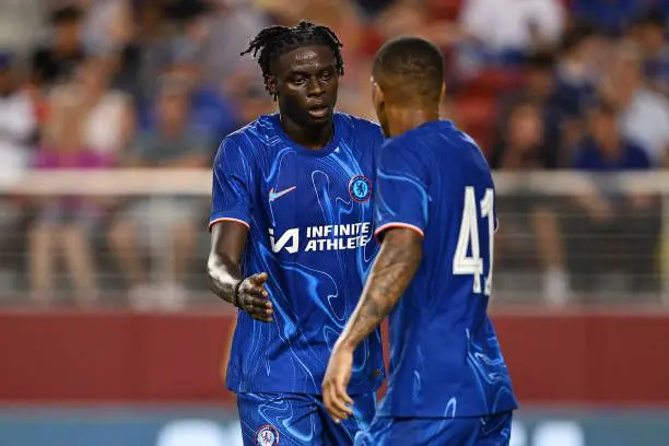 Lesley Ugochukwu in action for Chelsea.