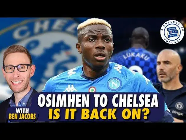 Victor Osimhen chat with London is Blue.