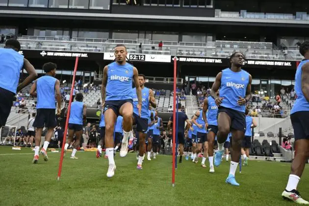 Chelsea train in preseason in the USA.