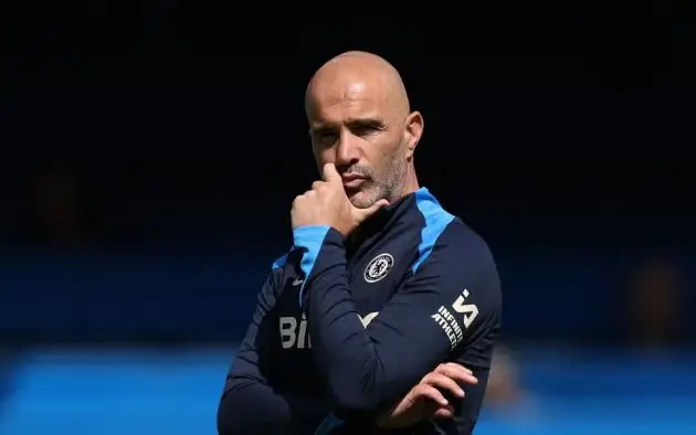 Enzo Maresca at Stamford Bridge.