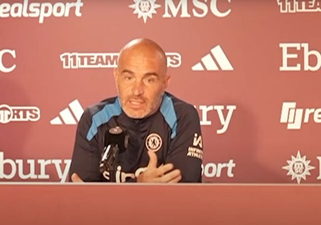 Enzo Maresca in the press conference ahead of Servette.