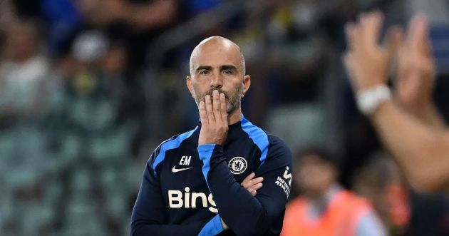 Enzo Maresca on the sideline at Servette.