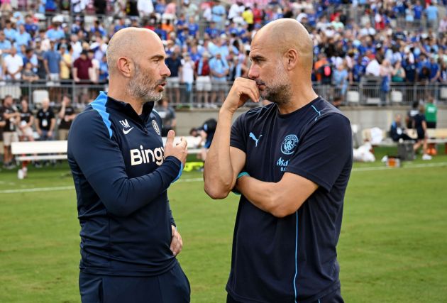 Enzo Maresca and Pep Guardiola meet again