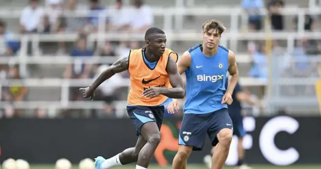 Moises Caicedo in preseason training.