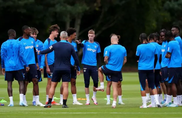 Packed Chelsea preseason training, group generic.