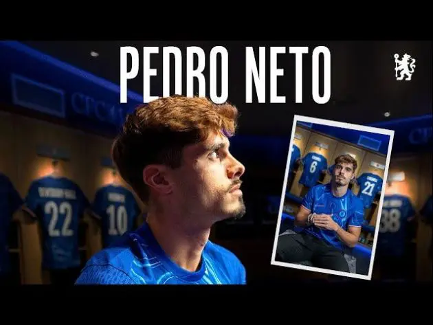 Pedro Neto signs for Chelsea.