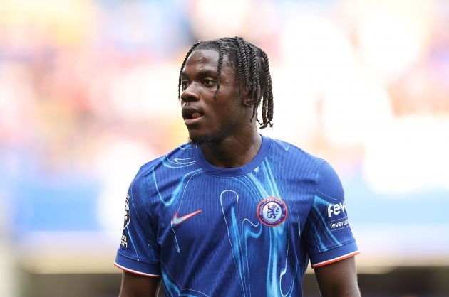 Romeo Lavia playing against Man City. (Photo by Julian Finney/Getty Images)