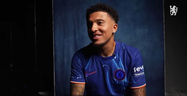 Jadon Sancho speaks to Chelsea TV.