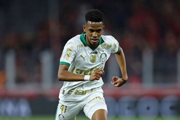 Estevao Willian playing for Palmeiras in Brazil. (Photo by Heuler Andrey/Getty Images)