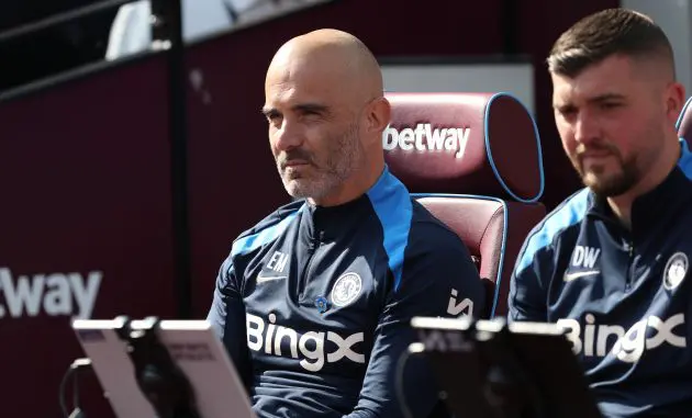 Enzo Maresca at the London Stadium.