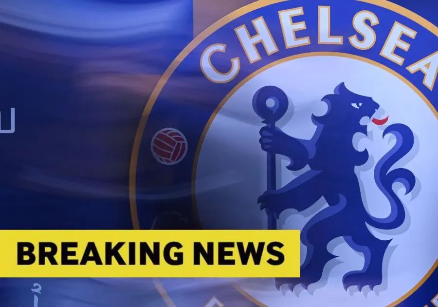 Breaking news with Chelsea logo.