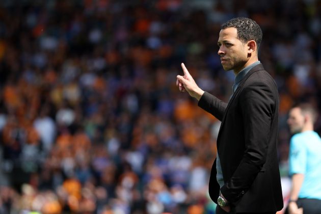 Liam Rosenior on the touchline. (Photo by Dan Istitene/Getty Images) (Photo by Dan Istitene/Getty Images)