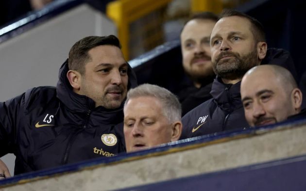 Paul Winstanley and Laurence Stewart watch Chelsea in action.